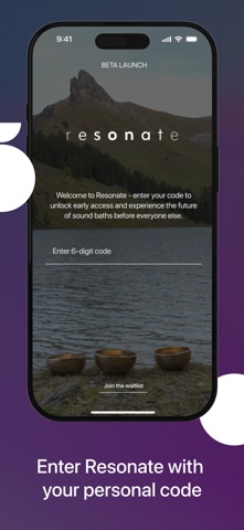 RESONATE Sound Bath screenshot