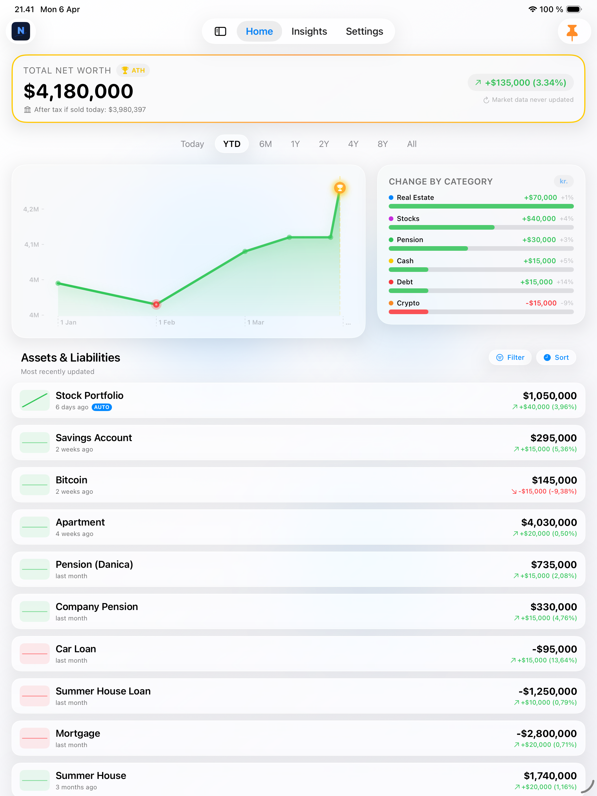Netly - Net Worth Tracker screenshot 8