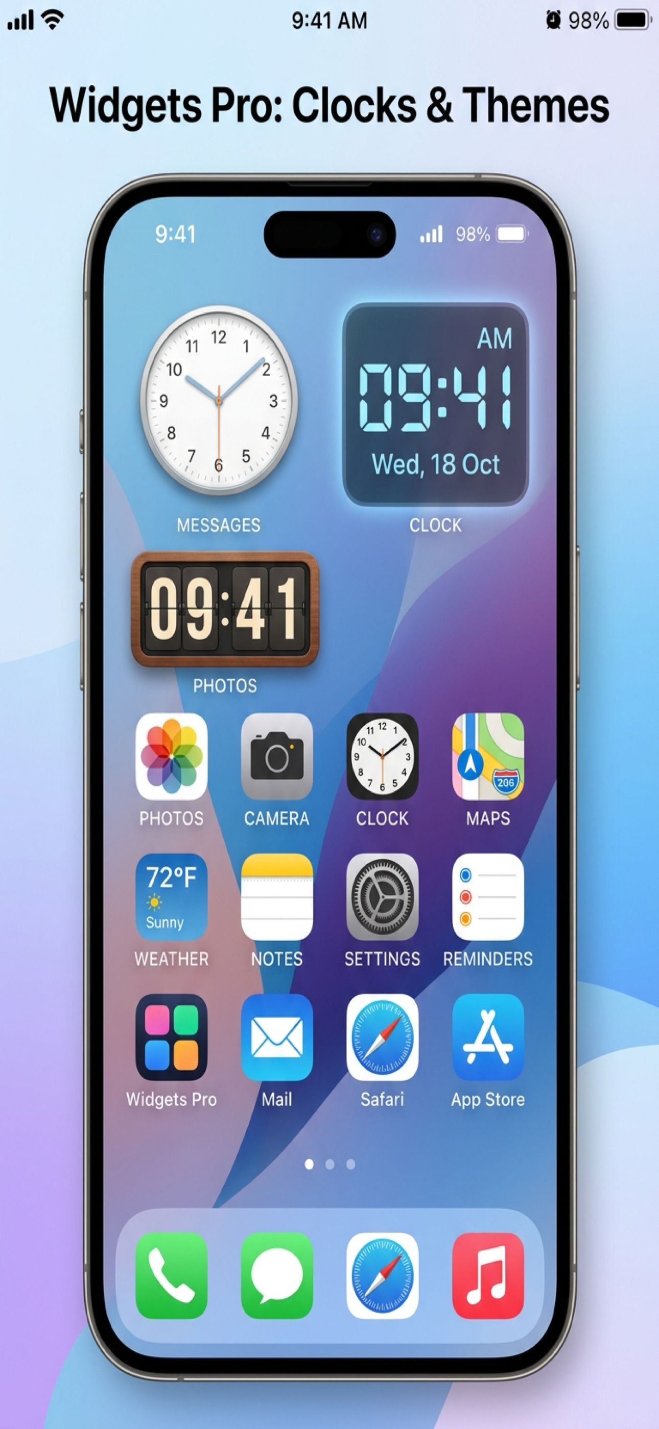 Clock Widgets - デザイン時計ウィジェット screenshot 2