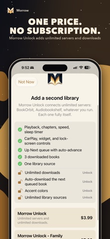 Morrow Audiobook Player iPhone screenshot 9