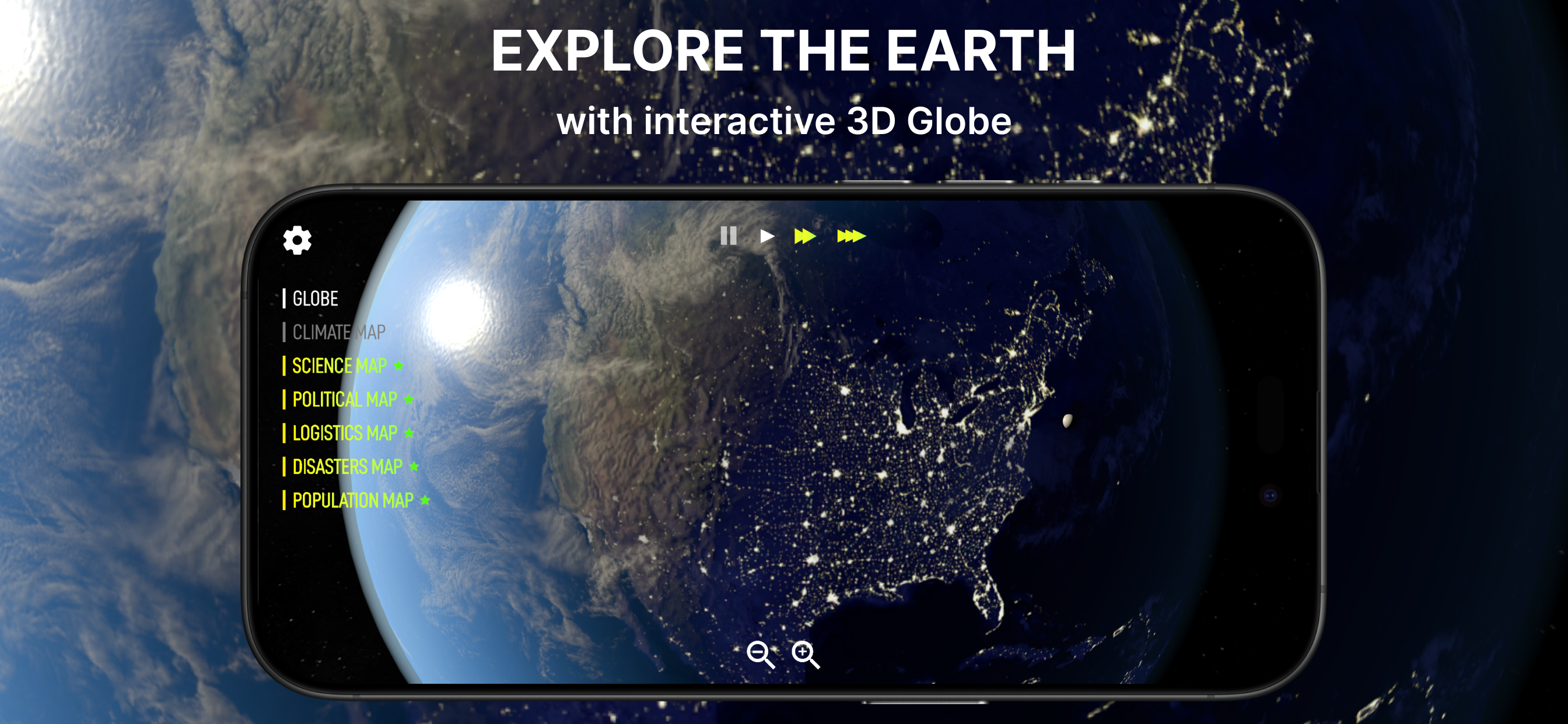 Globe Planet 3D - Earth Map