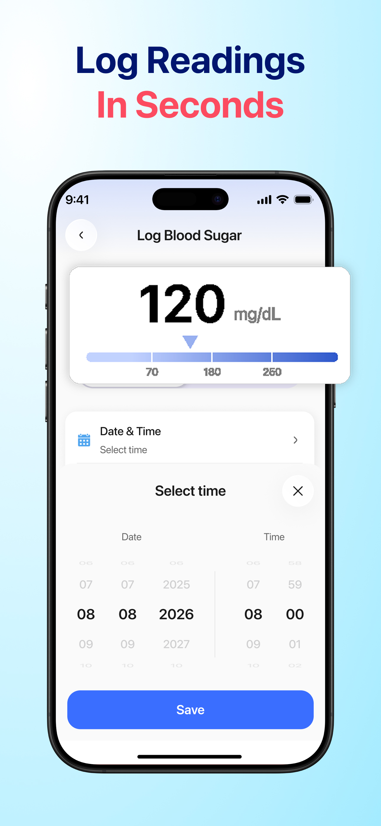 Glucera: Blood Sugar Tracker screenshot 5