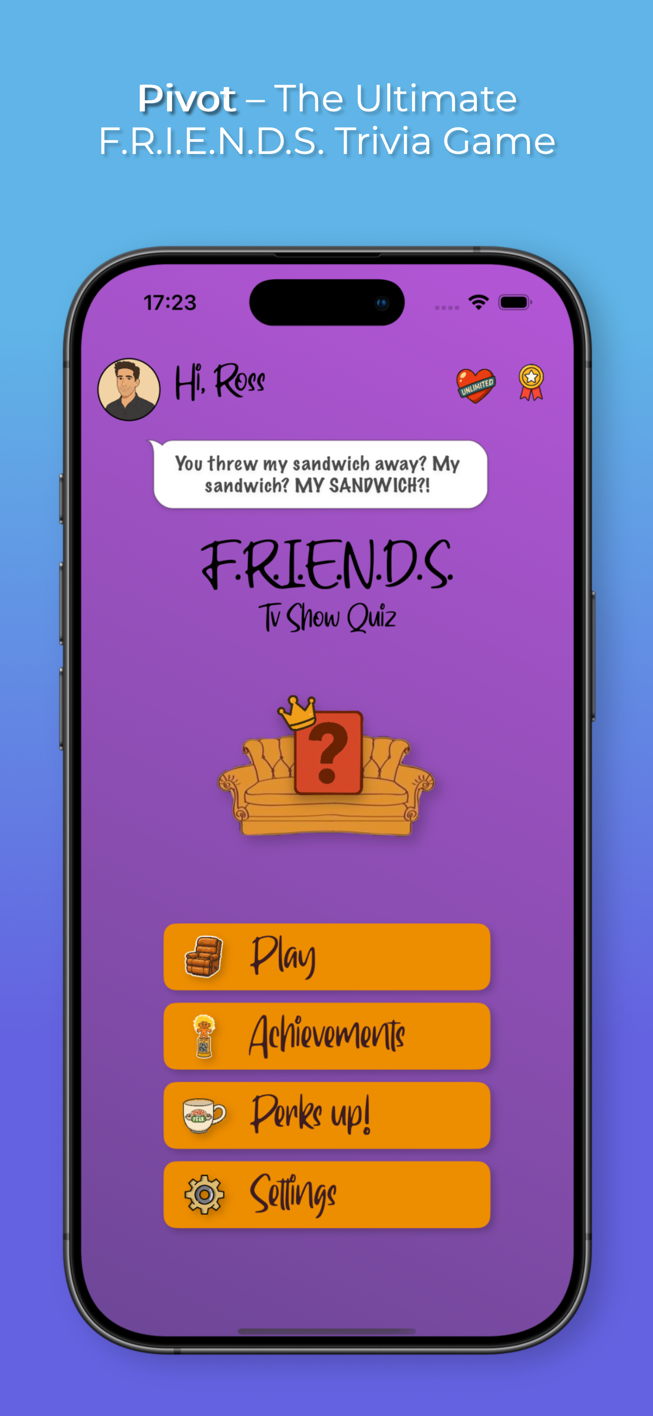 Pivot: Friends Trivia