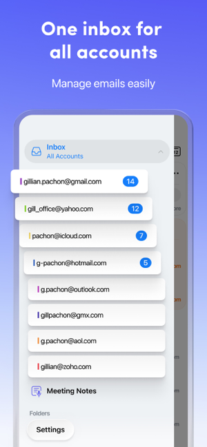 Spark AI Email & Calendar Screenshot
