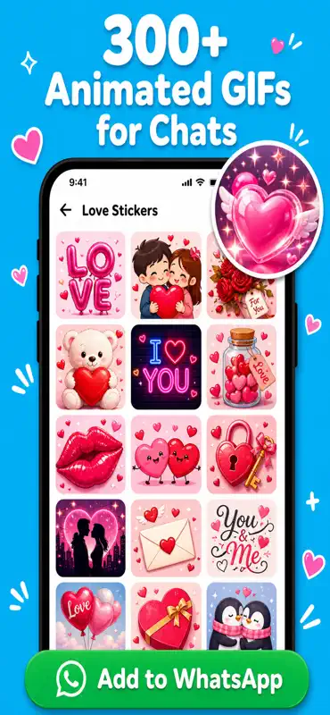 Figurinhas Amor - WAStickerApp screenshot 1 of 6
