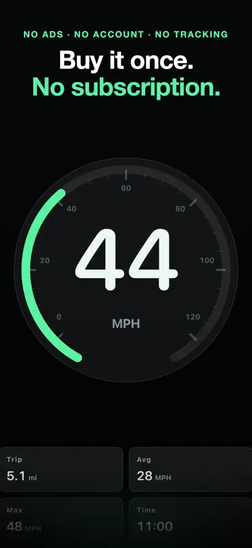 ClearSpeed GPS Speedometer screenshot 1 of 5