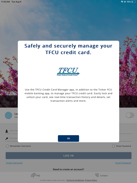 TFCU Credit Card Manager