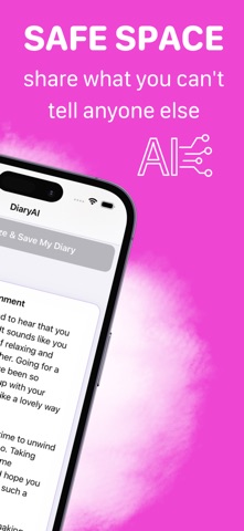 ai journal,my diary: DiaryAI iPhone screenshot