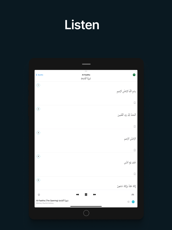 Quran Pro – Explore & Learn iPad screenshot 1 - Reference app