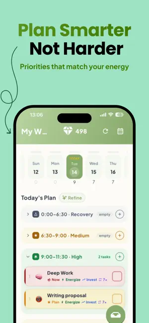 ZoBud: Daily Planner & Energy screenshot 3