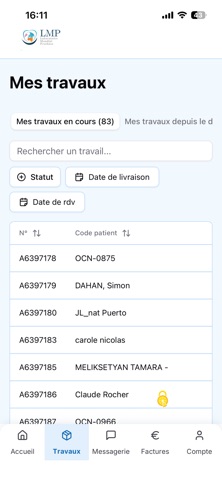 LABORATOIRE MONDIAL PROTHESE screenshot
