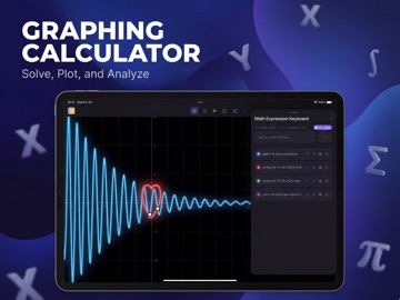 Graphing Calculator MathSolver iPad screenshot