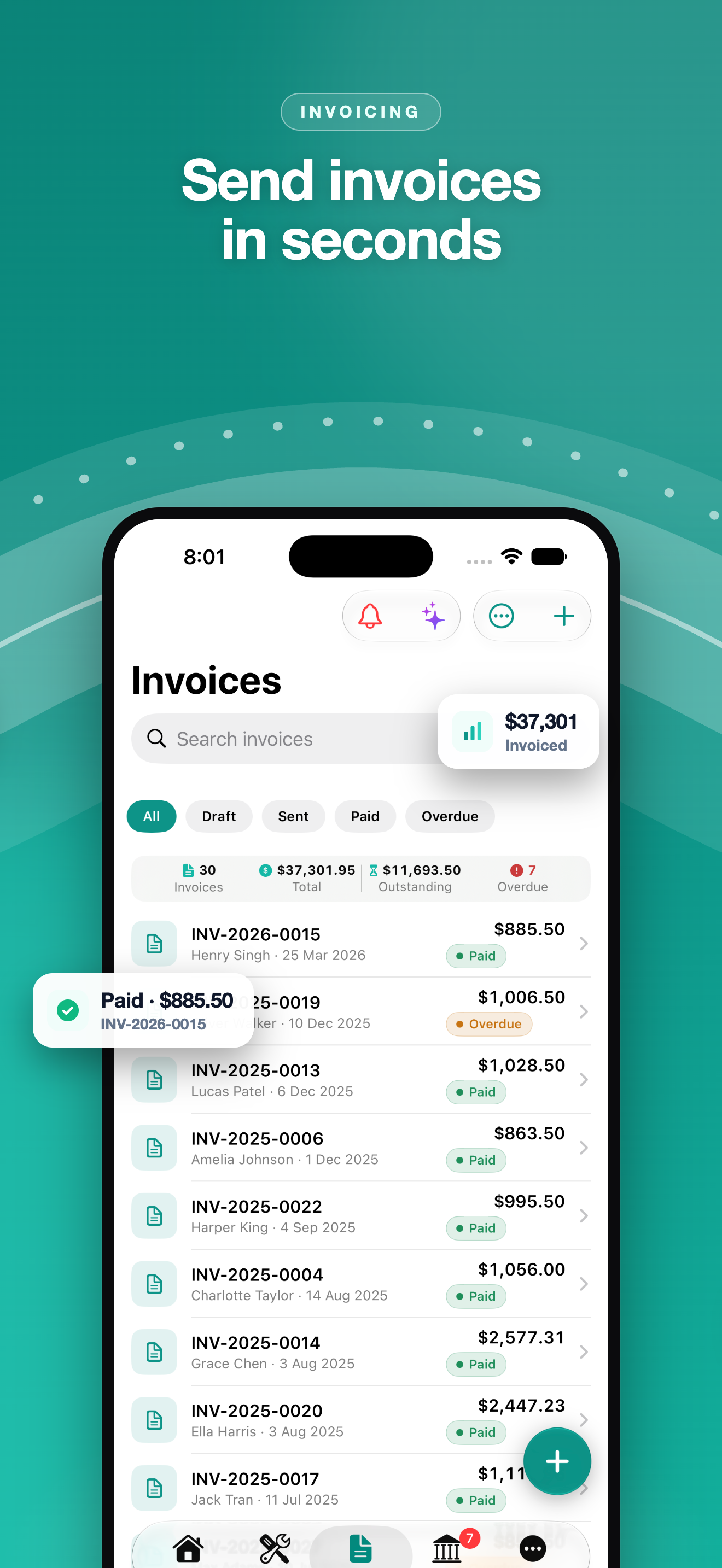 OneBookPlus: Invoices & Jobs screenshot 4
