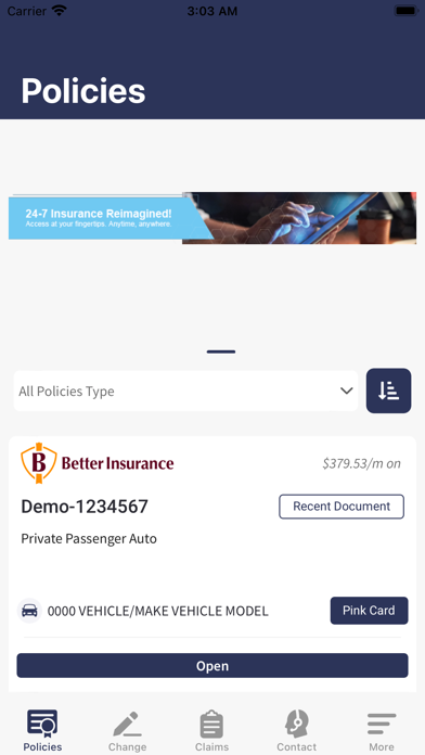 A-Kan Insurance App Screenshot