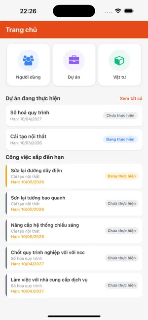 Quản lý vật tư screenshot 1