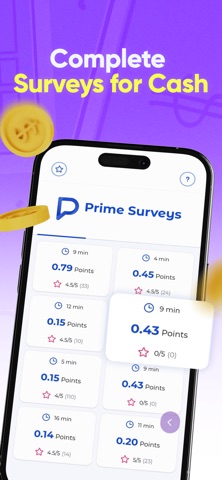 Winero: Surveys & Rewards iPhone screenshot