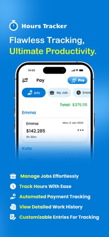 Hour Tracker: Track Time & Pay Screenshot 3 of 7