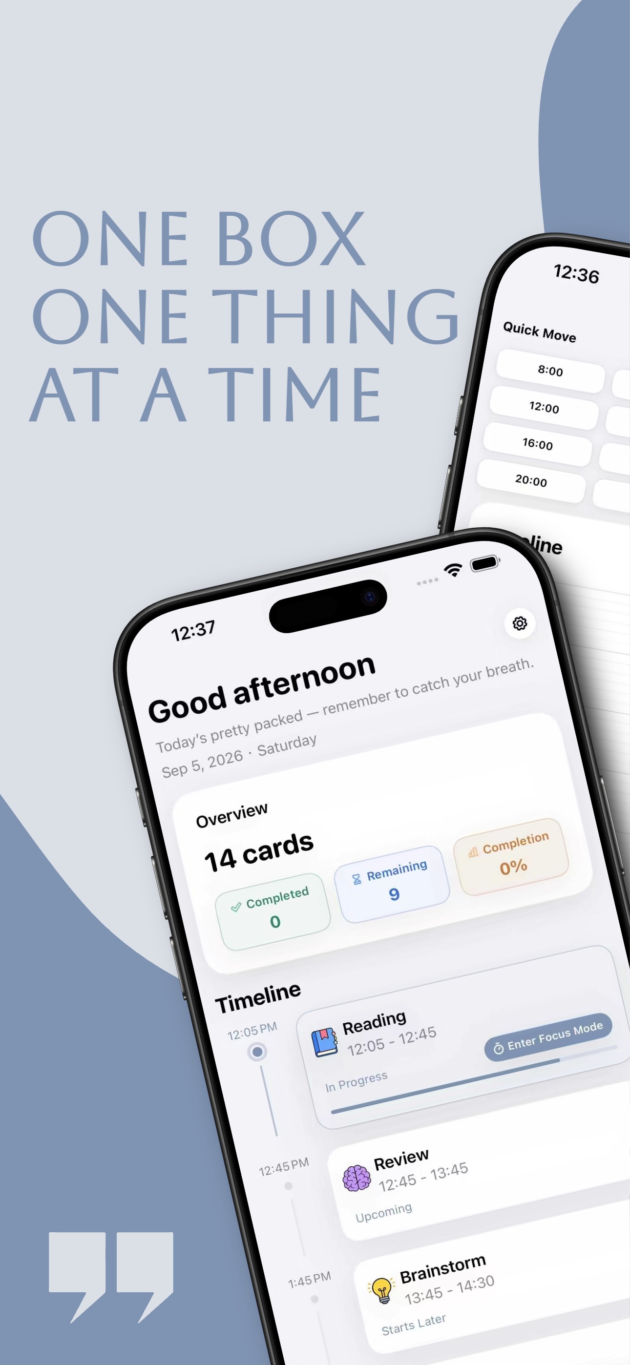 Screenshot 1 of E7 TimeBox