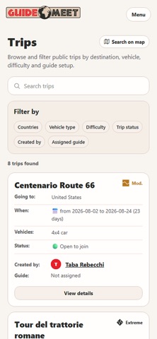 Guidemeet screenshot