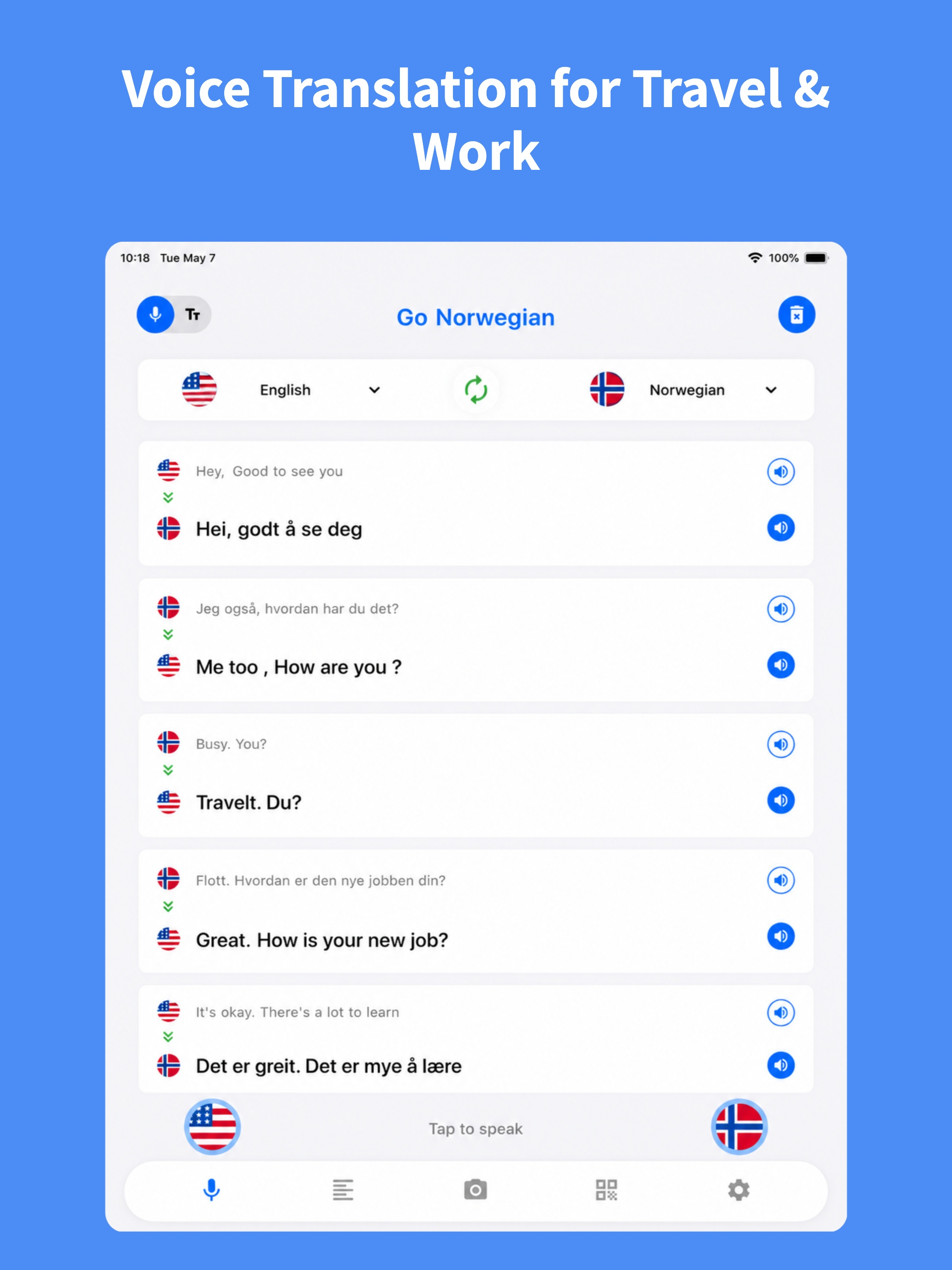 Norwegian Translator: Voice