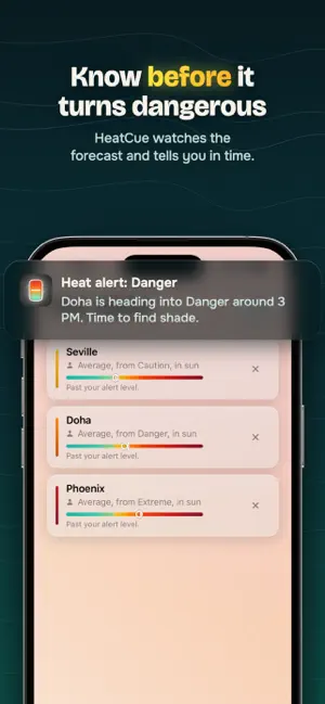 Wet Bulb & Safety: HeatCue screenshot 2
