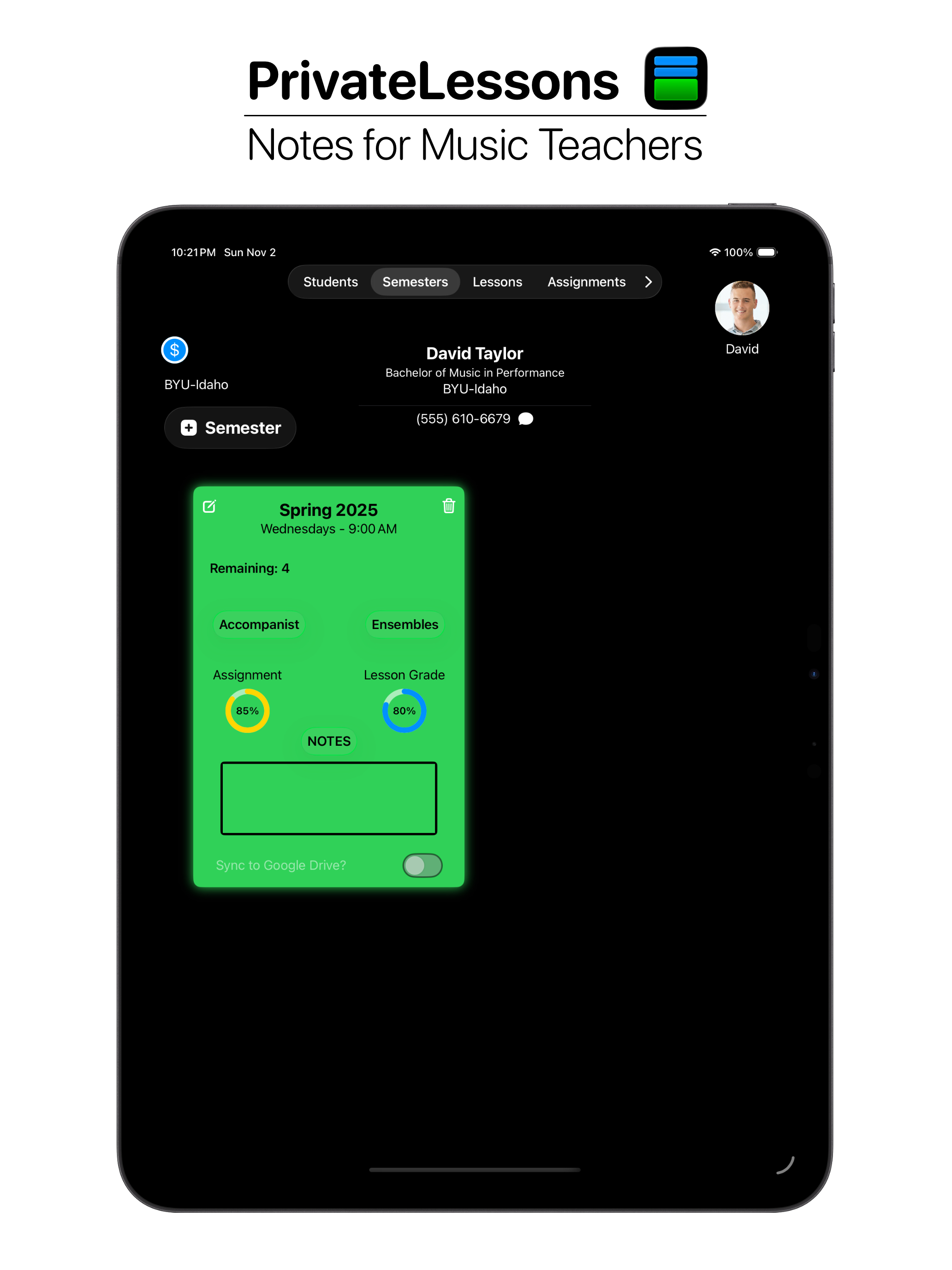 PrivateLessonsApp screenshot 7