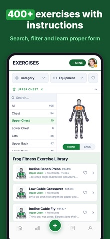 Frog Fitness: Workout Tracker Screenshot 7 of 10