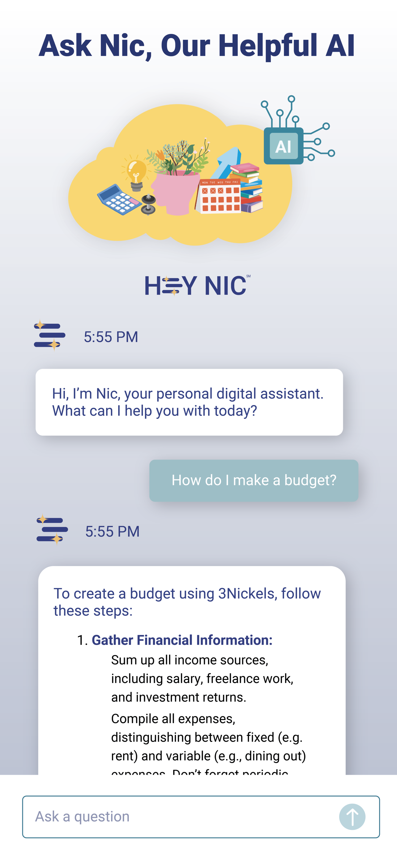 3Nickels: Invest, Budget, Save