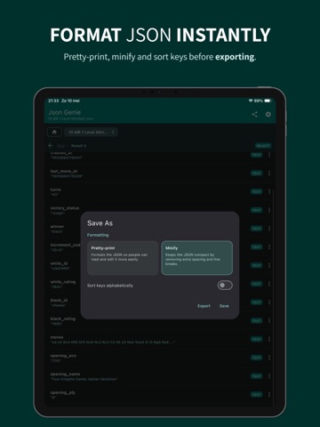 Json Genie: JSON Editor/Viewer iPad screenshot 5