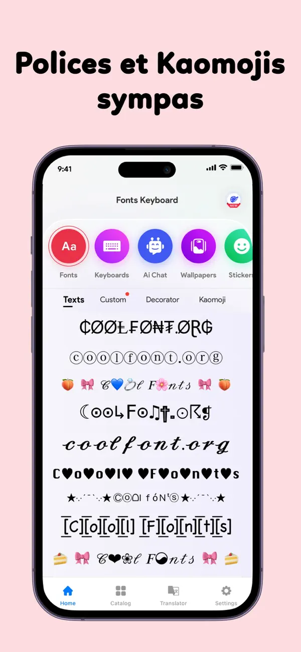 Screenshot #3 pour Fonts Keyboard for iPhone,iPad