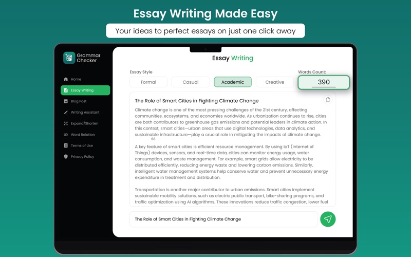 Grammar Checker - AI Writing iPhone screenshot