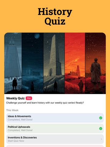 Learn History - HistoryDays iPad screenshot