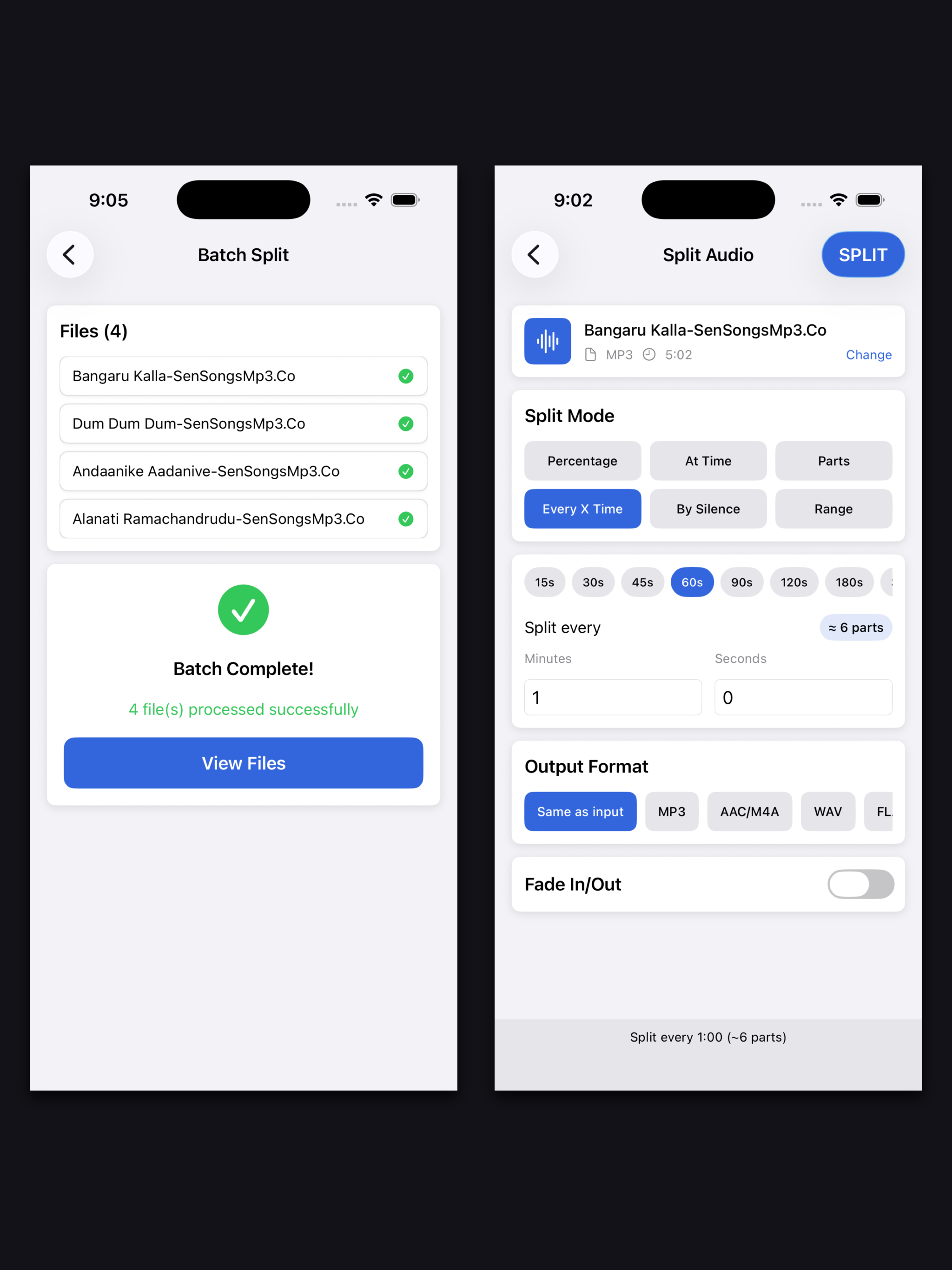 Audio Splitter - MP3 Cutter