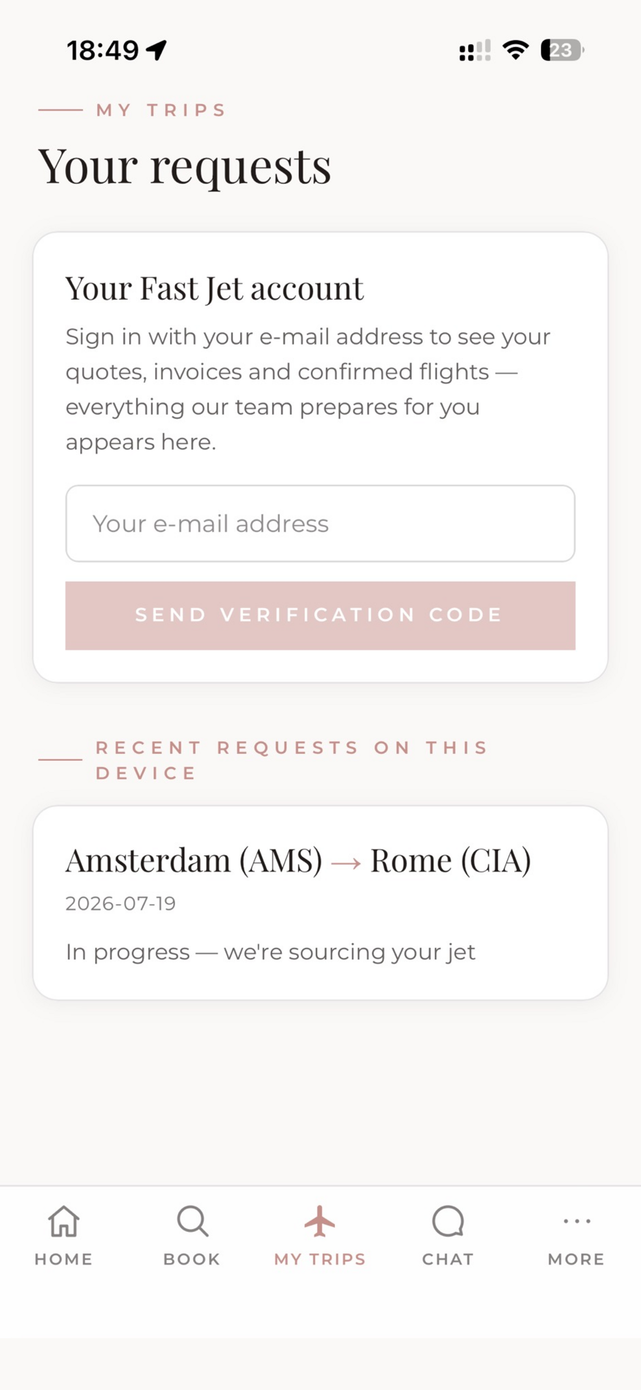 Fast Jet app screenshot 4