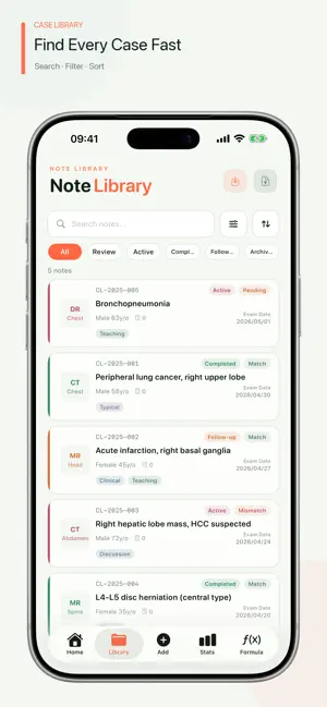 CaseNote screenshot 2