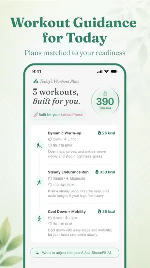 BloomFit - Cycle Workout Coach screenshot 3