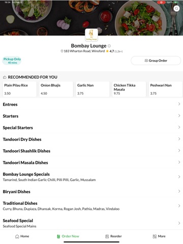 Bombay Lounge iPad screenshot