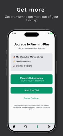 Finchirp screenshot