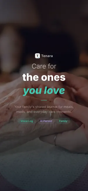 Tenara: Elder Care Tracker screenshot 1