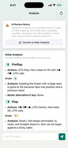 HandIQ screenshot