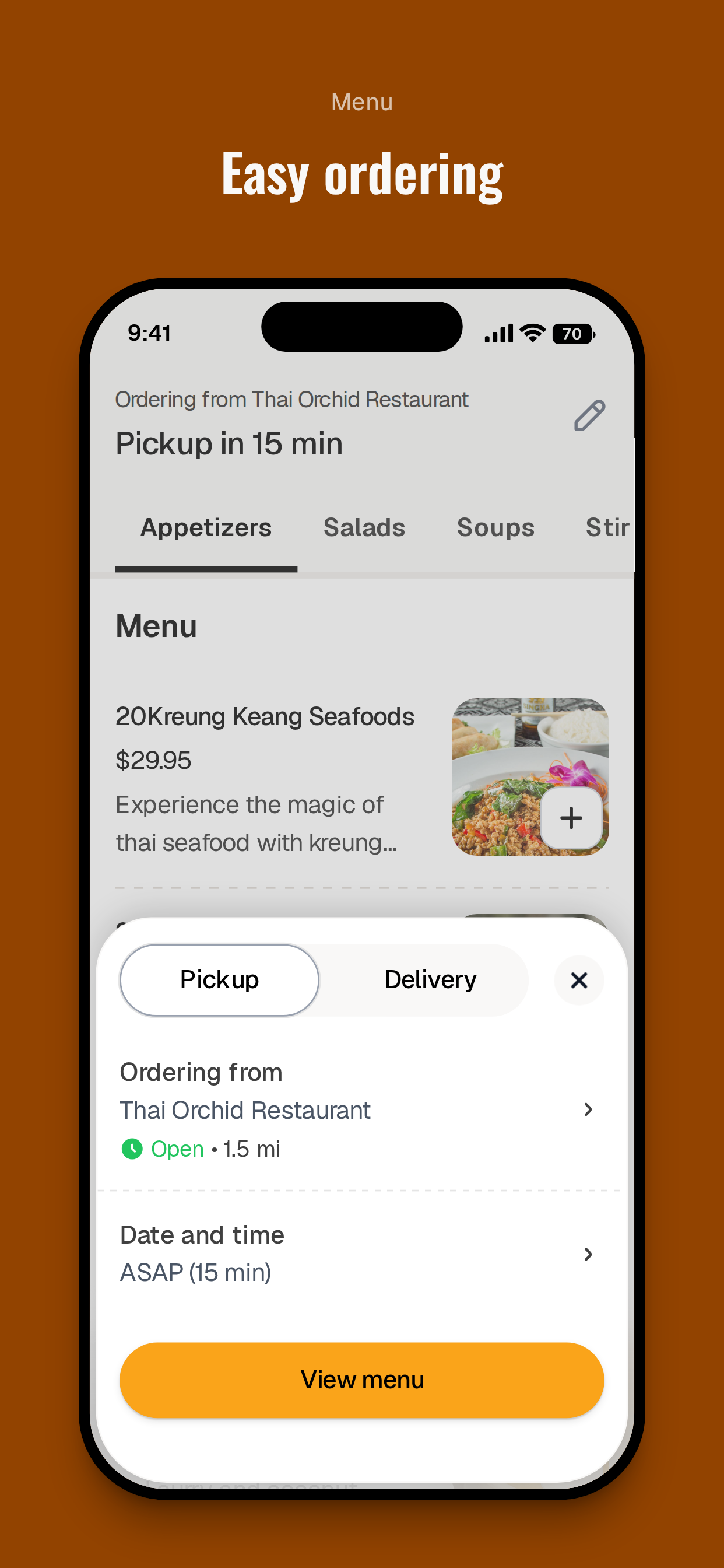 Thai Orchid Restaurant To Go screenshot 3