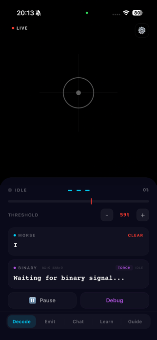 Morse Code - Decode & Chat Screenshot 1 of 4