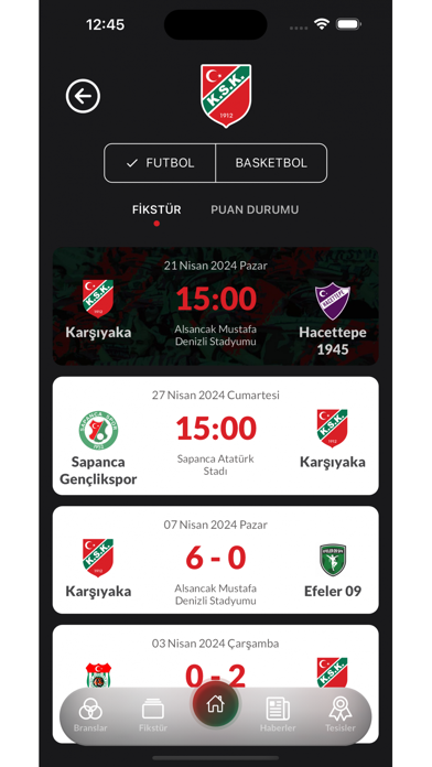Karşıyaka Spor Kulübü Screenshot