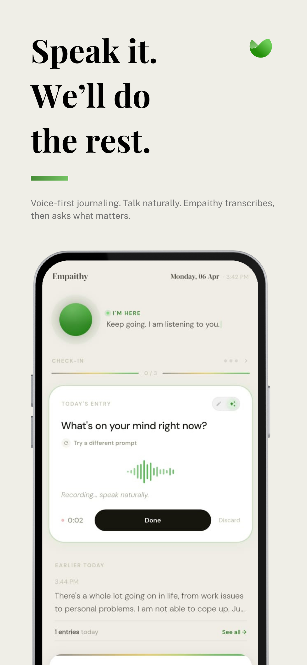 Empaithy: Your Therapy Journal screenshot 3
