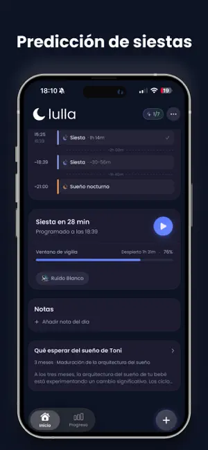 Lulla: Diario de Sueño Bebé iPhone screenshot 2