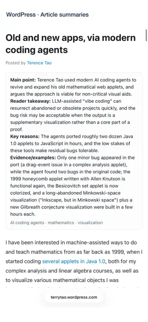 BriefFeed screenshot 2