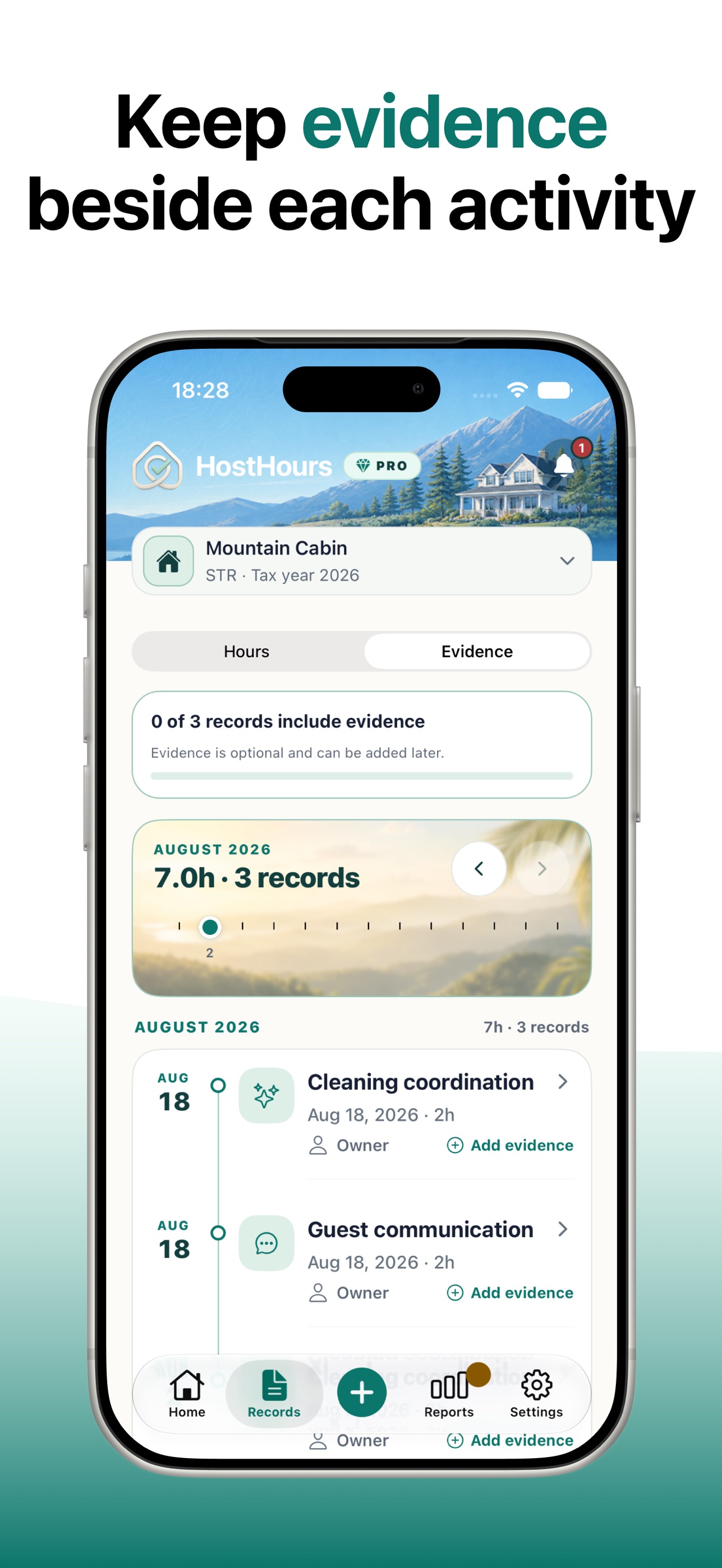 Screenshot 7 of HostHours: CPA Rental Work Log