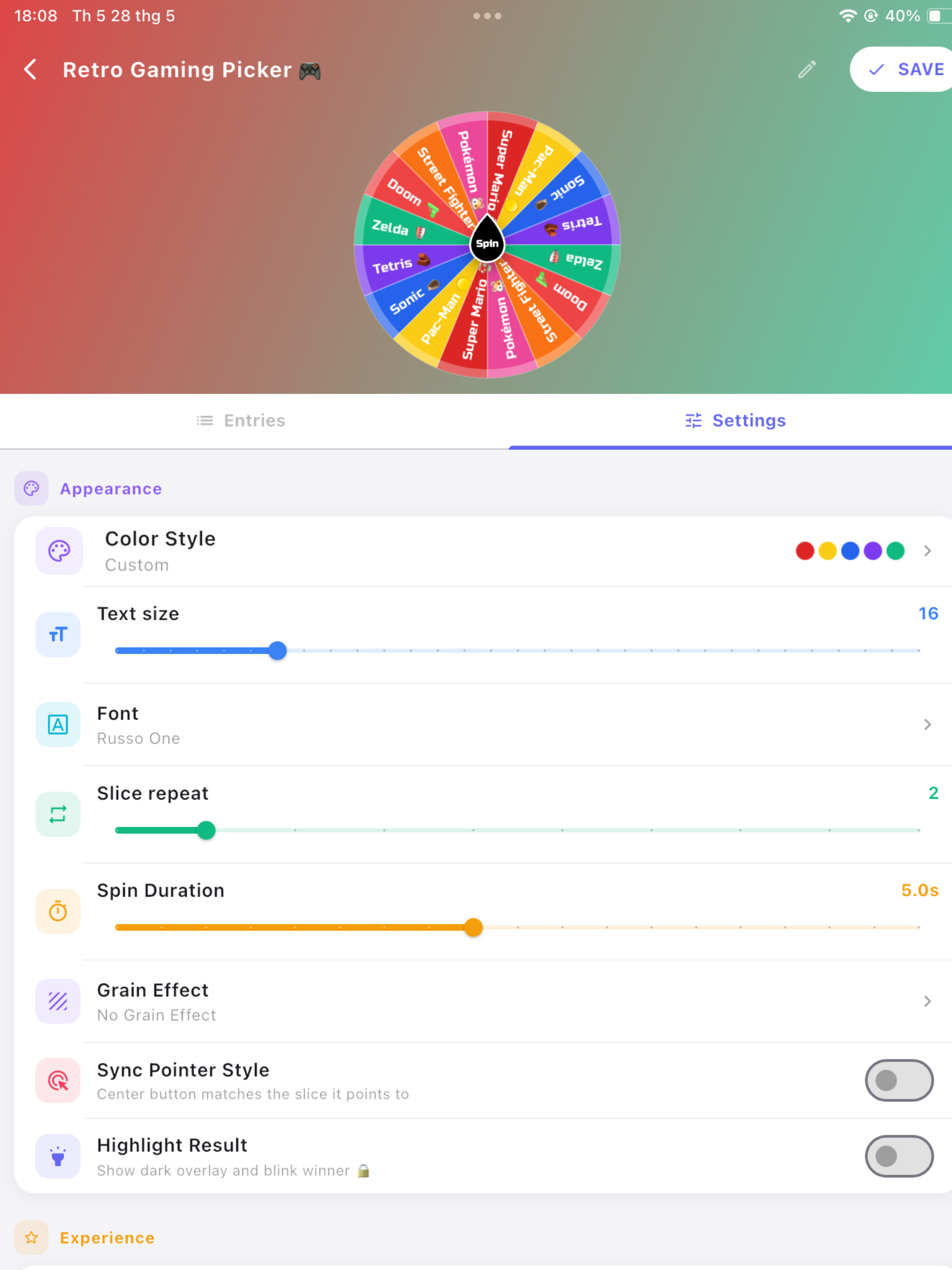 Spin The Wheel - Name Picker