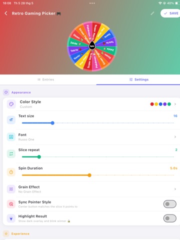 App screenshot