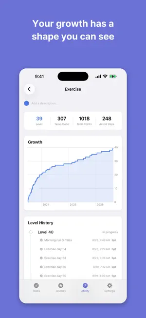 Abilit: To-do, Growth, Visual screenshot 2